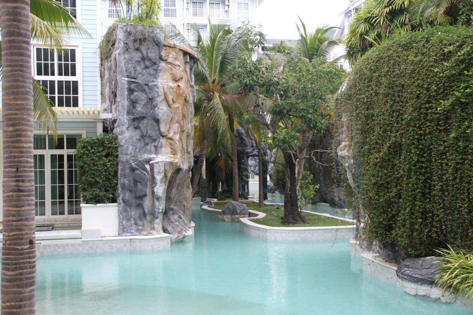 Grand Florida芭提雅带免费游泳池温泉和健身房和办公区水上花园公寓e208 Наджомтьєн Екстер'єр фото