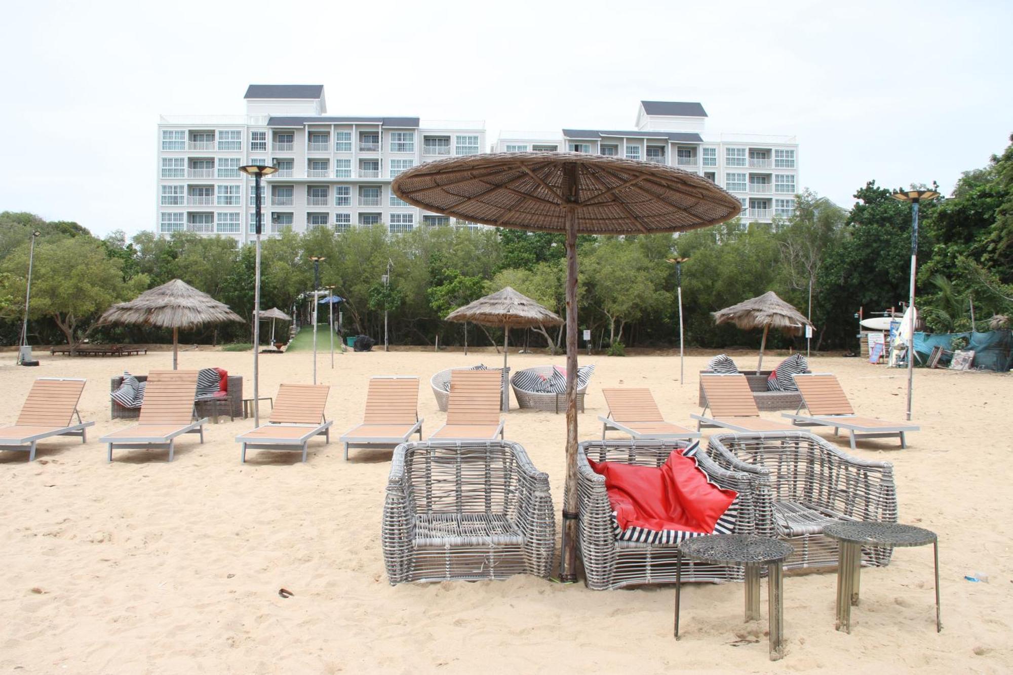 Grand Florida芭提雅带免费游泳池温泉和健身房和办公区水上花园公寓e208 Наджомтьєн Екстер'єр фото