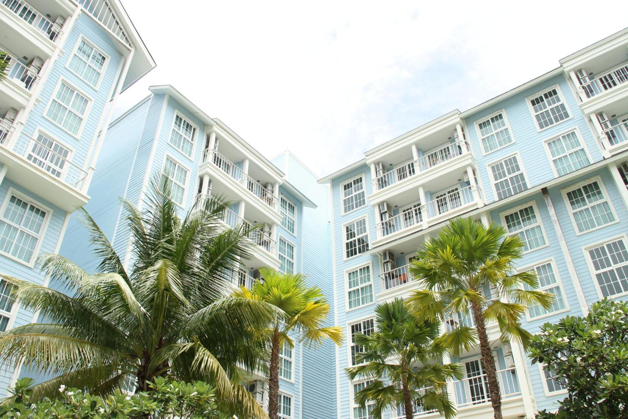 Grand Florida芭提雅带免费游泳池温泉和健身房和办公区水上花园公寓e208 Наджомтьєн Екстер'єр фото